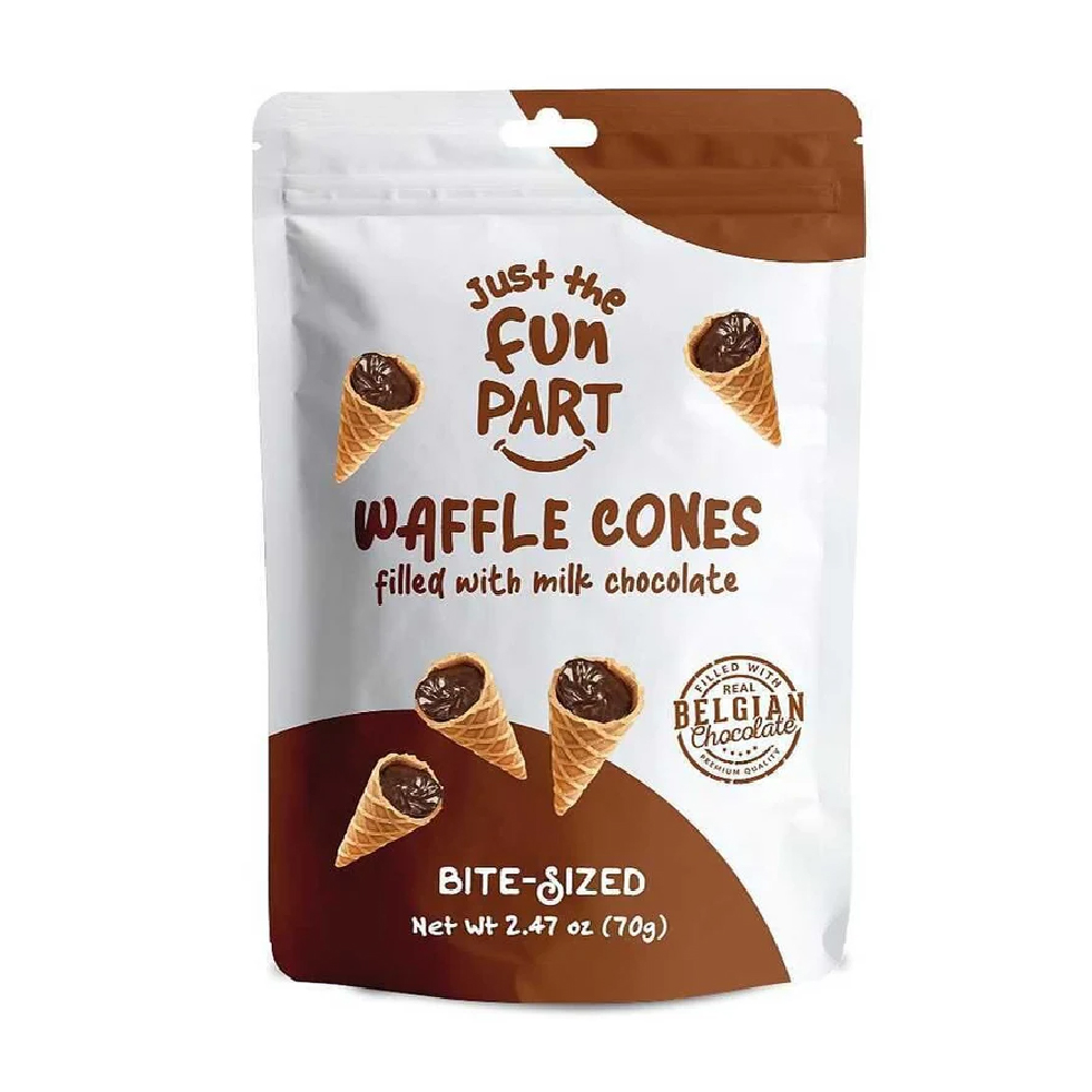Just The Fun Part Mini Cones Milk Chocolate 2.47oz