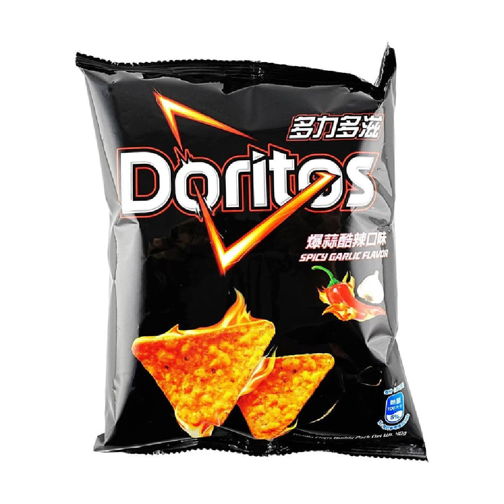 Doritos Corn Chip Bag Spicy Garlic 40g
