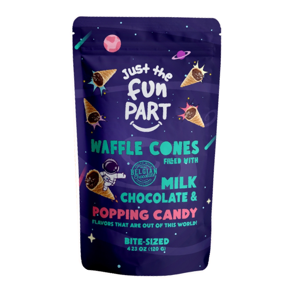Just The Fun Part Mini Cones Popping Candy 4.23oz