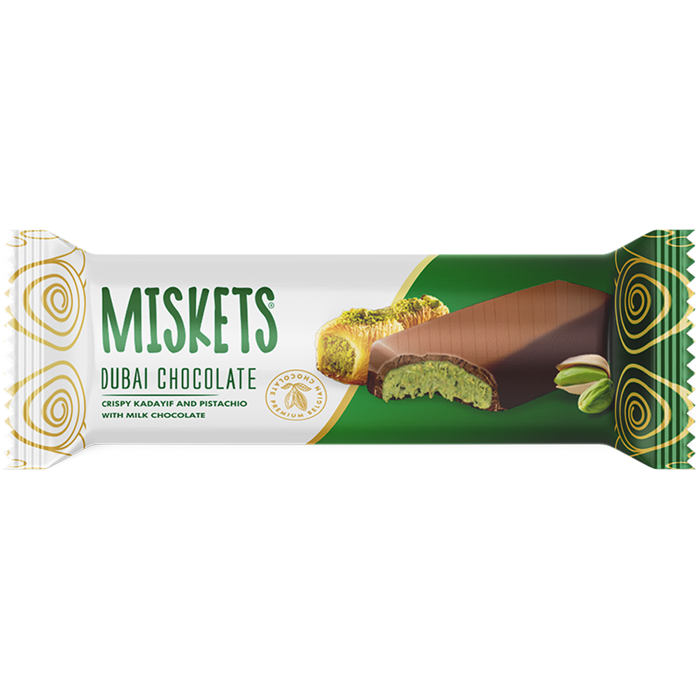 Miskets Pistachio Bar Chocolate 0.88oz