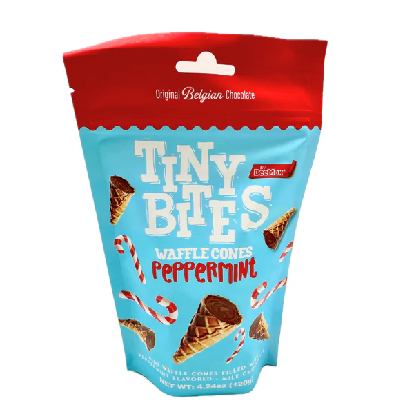 Tiny Bites Waffle Cones Peppermint 4.24oz