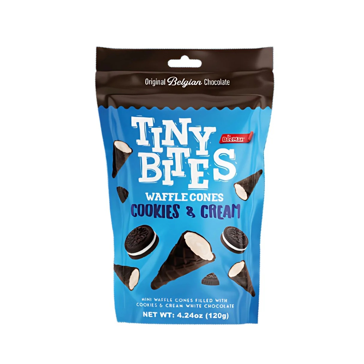 Tiny Bites Waffle Cones Cookies & Cream 4.24oz