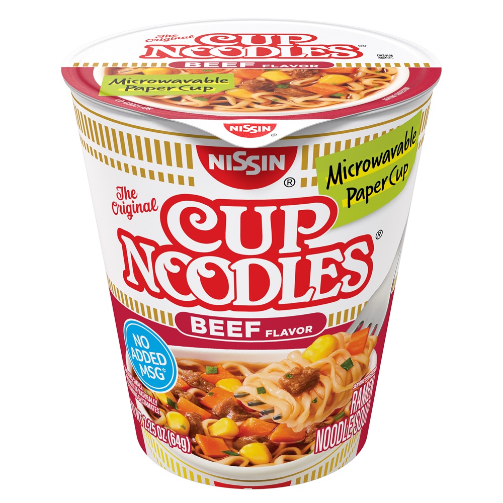 Nissin Beef Cup O Nodl 12ct 2.5oz
