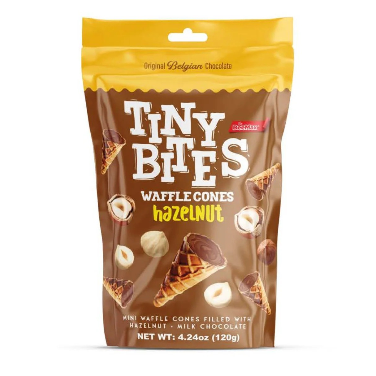 Tiny Bites Hazelnut Chocolate Waffle Cones 4.24oz
