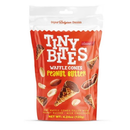 Tiny Bites Pb Choc Waffle Cones 4.24oz