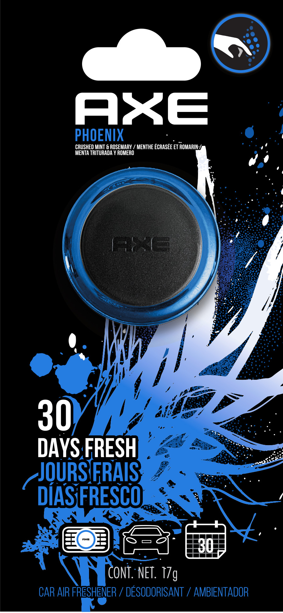 Axe Phoenix Mini Vent Clip Car Air Freshener 1pk