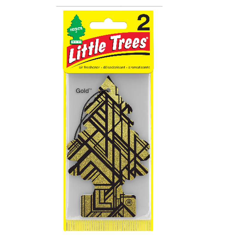 Little Trees Gold Car Air Freshener 12/2ct