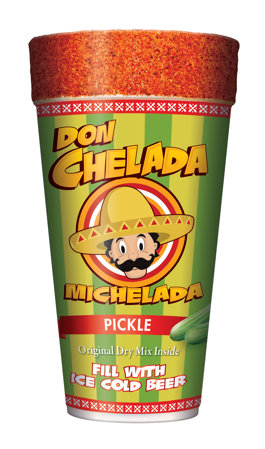 Don Chelada Pickle Dry Mix Cup 24oz