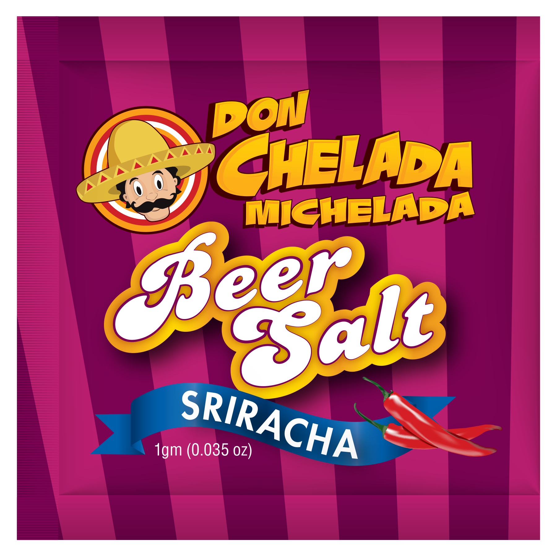 Don Chelada Sriracha Beer Salt Packets 200ct 1gm
