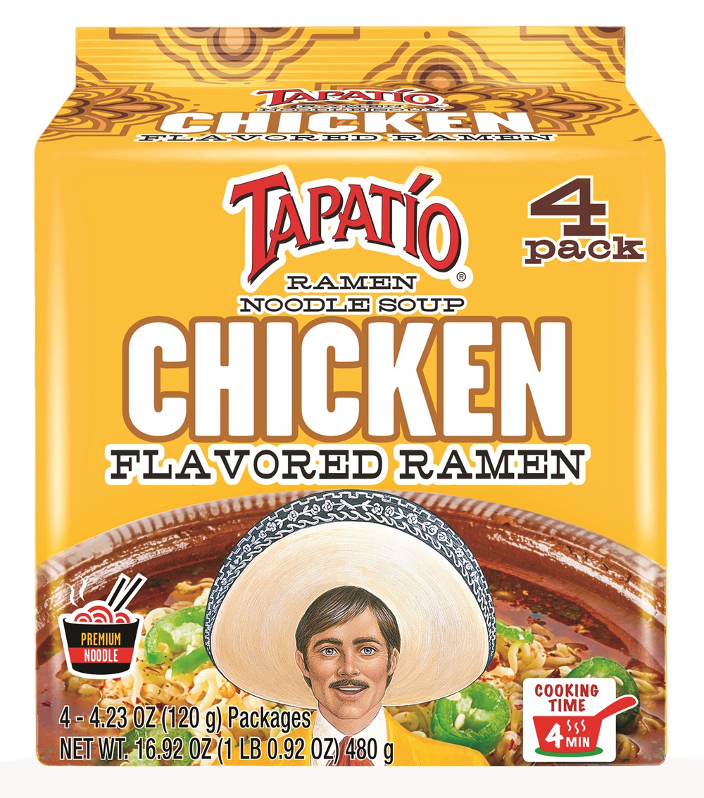 Tapatio Chicken Ramen Pouch 4pk 4.23oz
