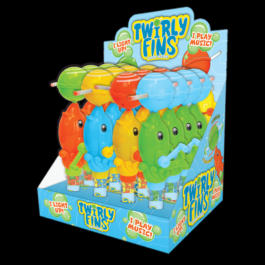 Twirly Fins Toy & Candy 16ct 0.35oz