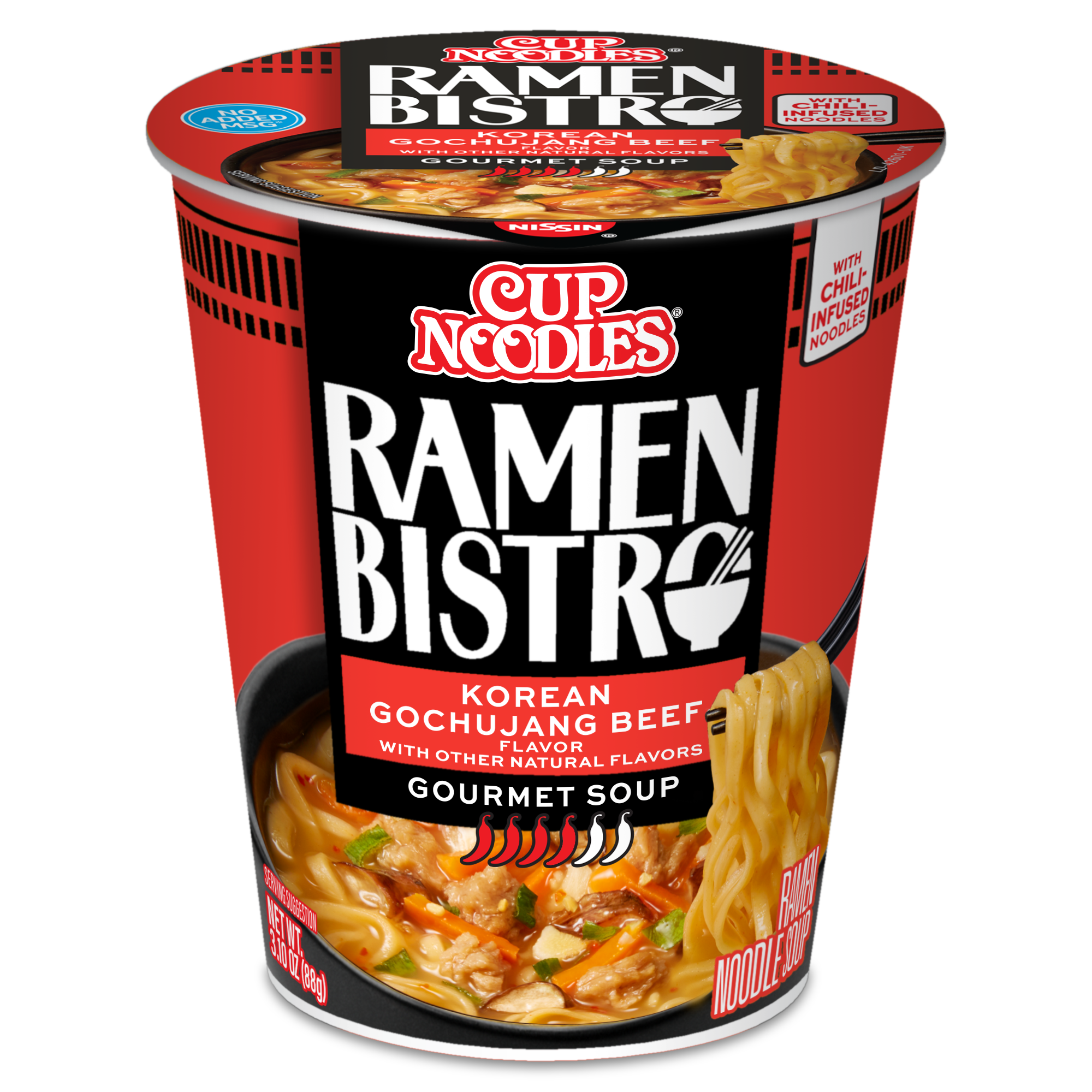 Nissin Korean Gochujang Beef Cup Ramen 6ct 3.31oz