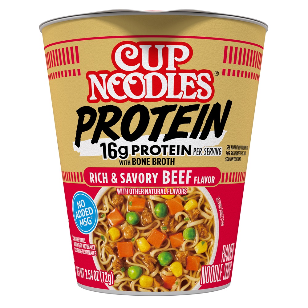 Nissin Rich & Savory Beef Cup Protein 6ct 2.54oz