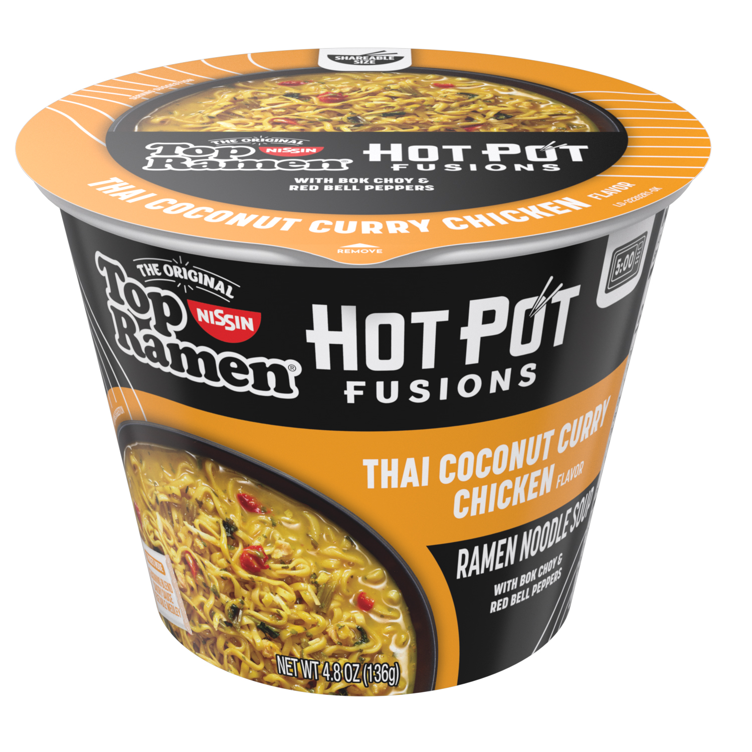 Nissin Thai Coconut Curry Ramen Hotpot 6ct 4.80oz