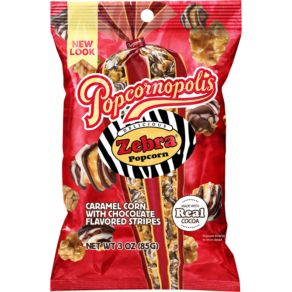 Popcornopolis Zebra 3oz