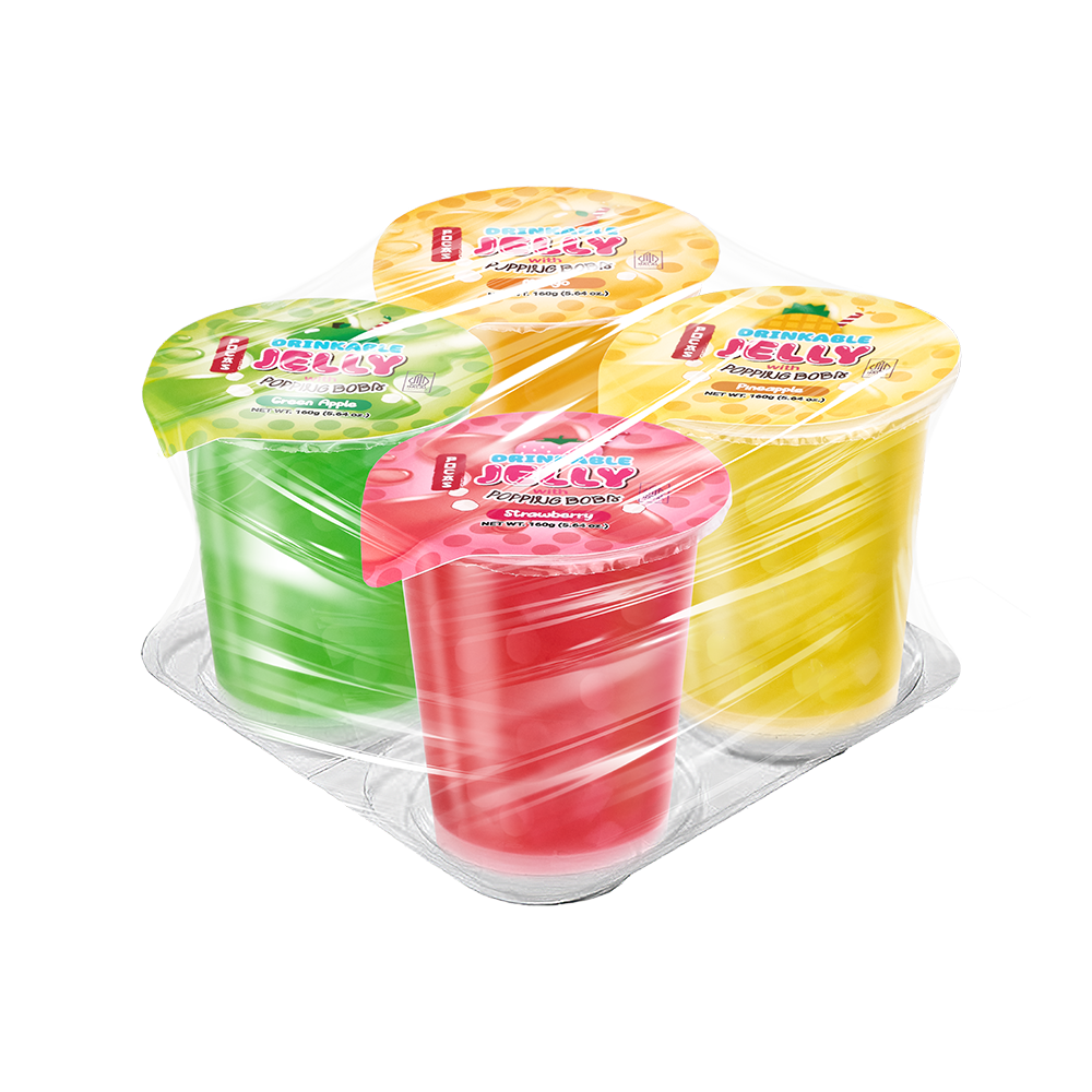Pocas Drinkable Jelly Popping Boba Asst 4ct 5.64oz