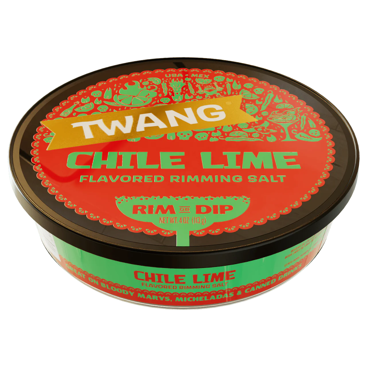 Twang Chile Lime Drink Rimming Salt 4oz