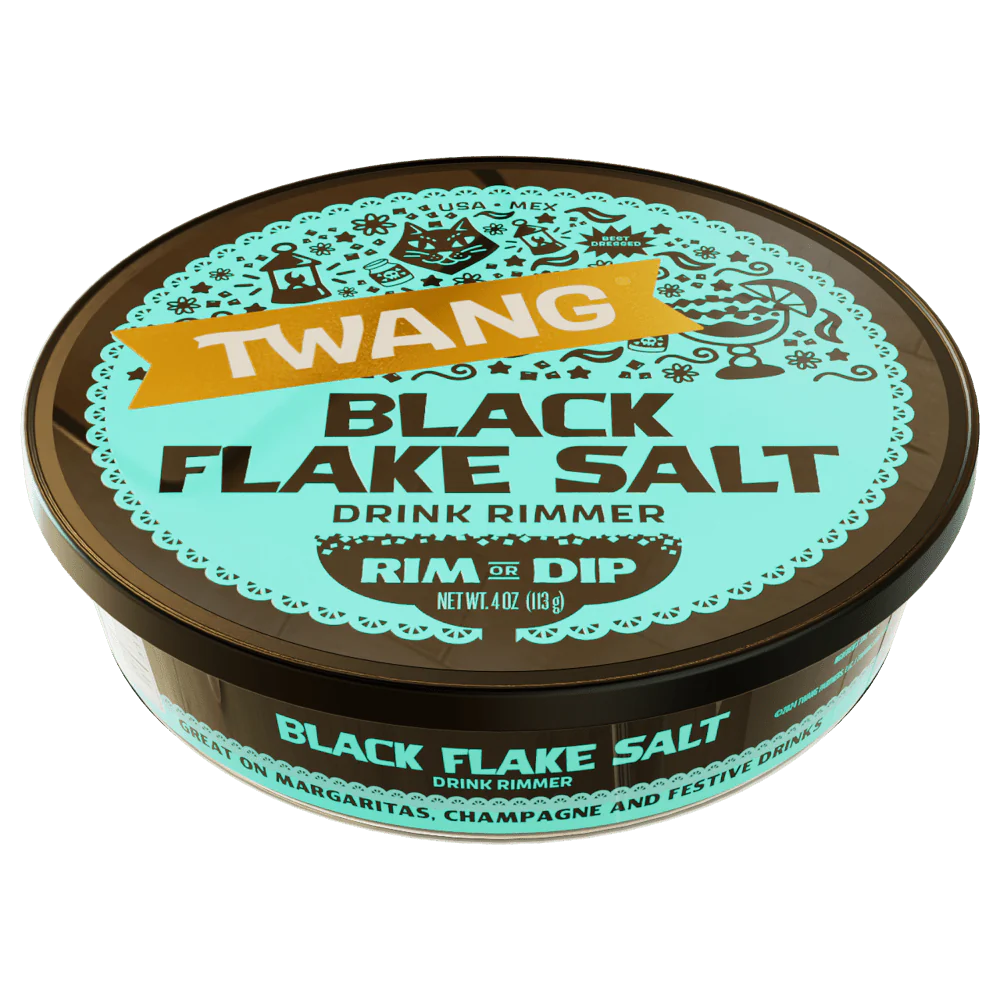 Twang Flake Black Salt Drink Rimming Salt 4oz