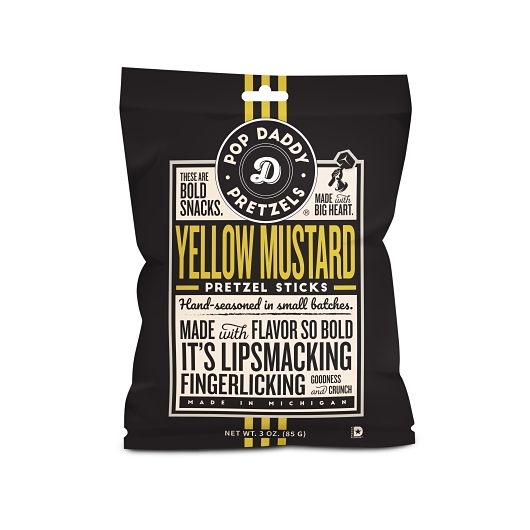 Pop Daddy Yellow Mustard Pretzels Sticks 3oz