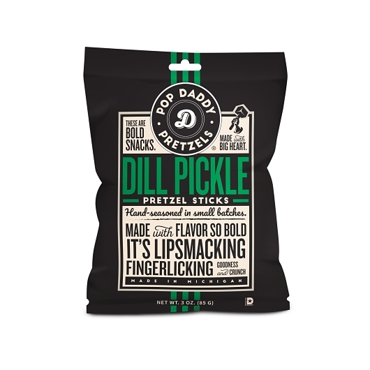 Pop Daddy Dill Pickle Pretzels Sticks 3oz