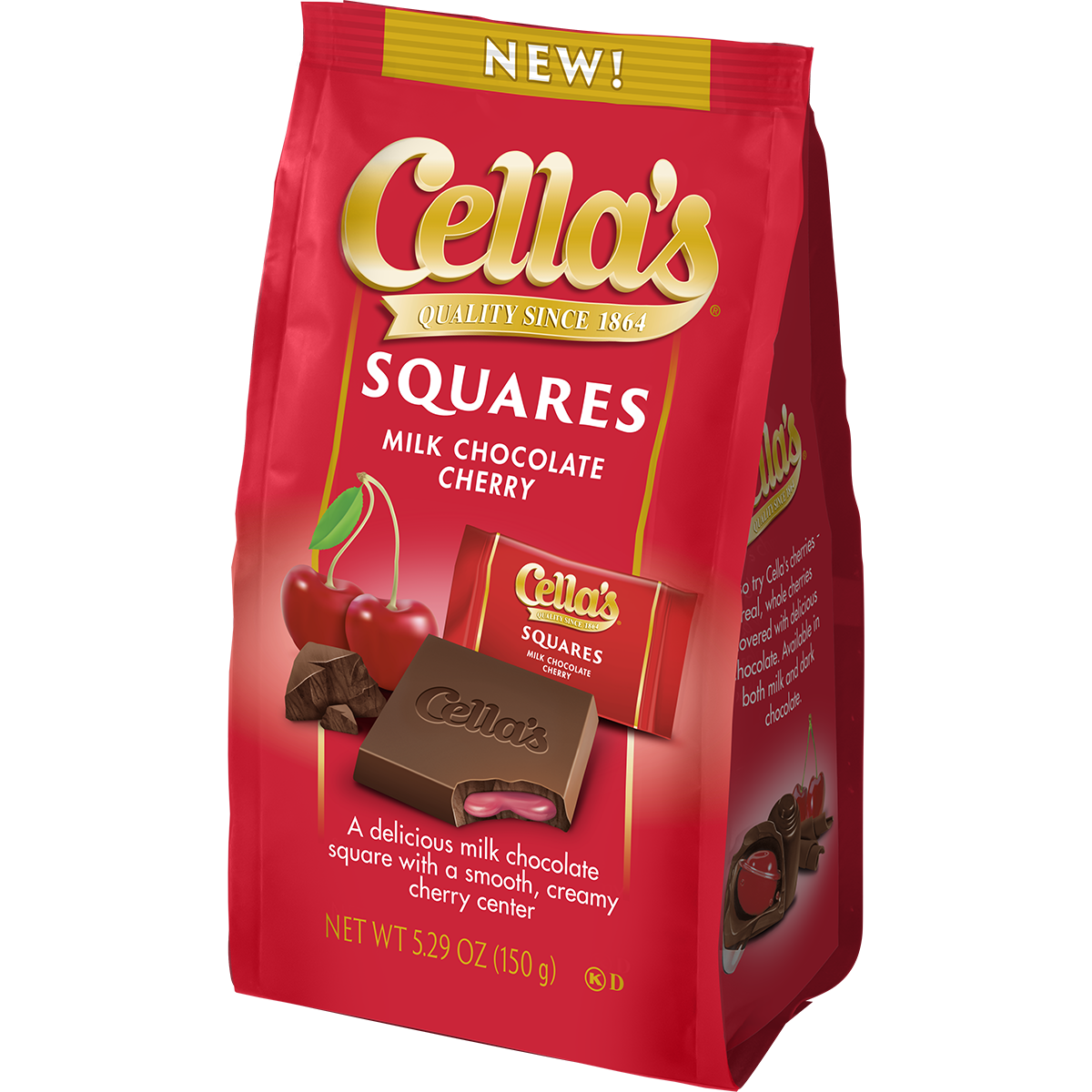 Cella's Milk Cherry Chocolate Square 5.29 Oz