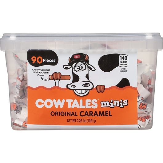 Cow Tales Original Caramel Candy Square Tub 90ct