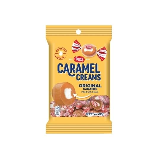 Caramel Creams Original Caramel Candy Peg Bag 4oz