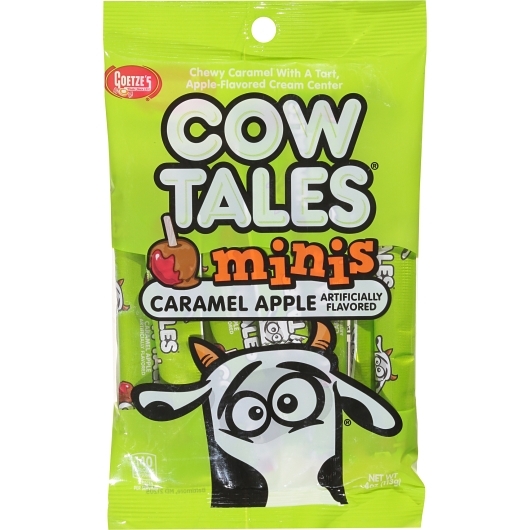Cow Tales Minis Caramel Apple Candy Peg Bag 4oz