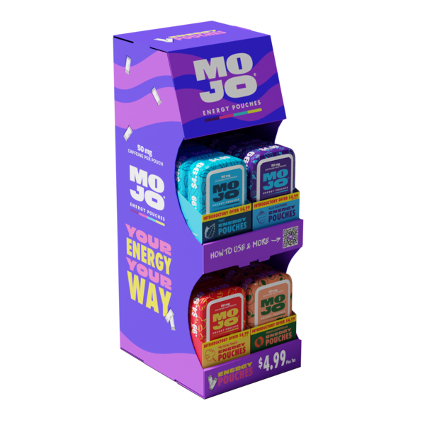 Mojo Assorted Display Energy Pouches $4.99 4/5ct