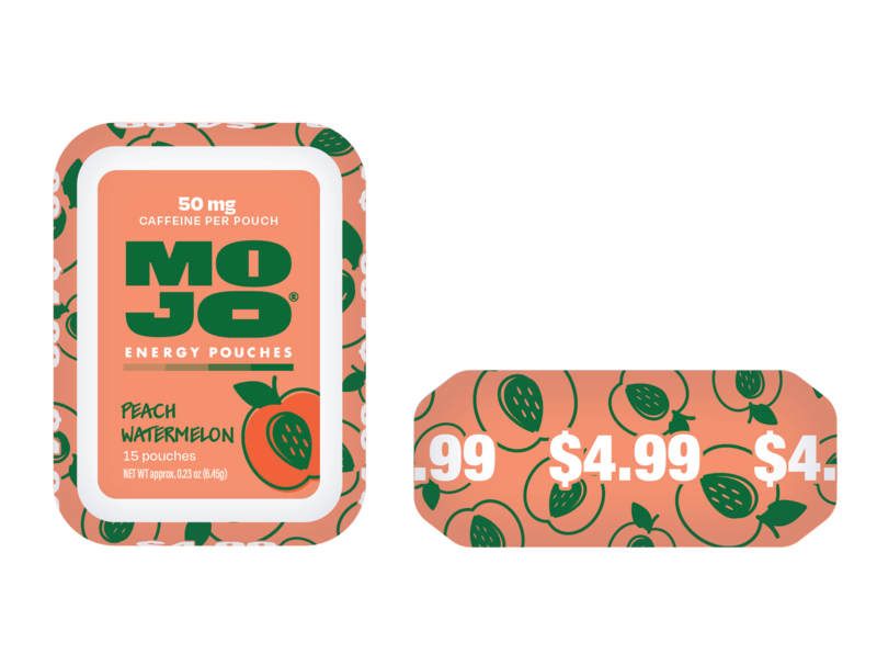 Mojo Peach Watermelon Energy Pouches $4.99 5/15pk