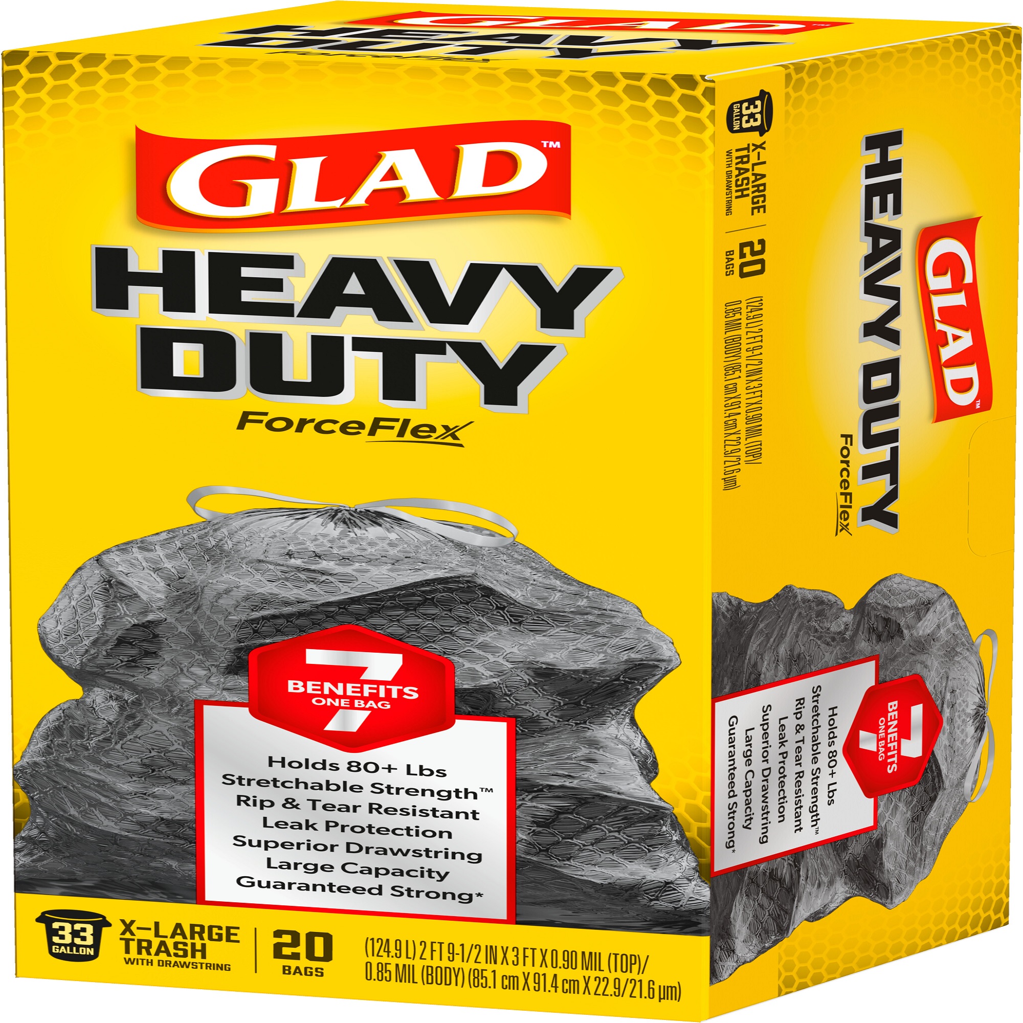 Glad Forceflex Drawstring Trash Bags 20ct