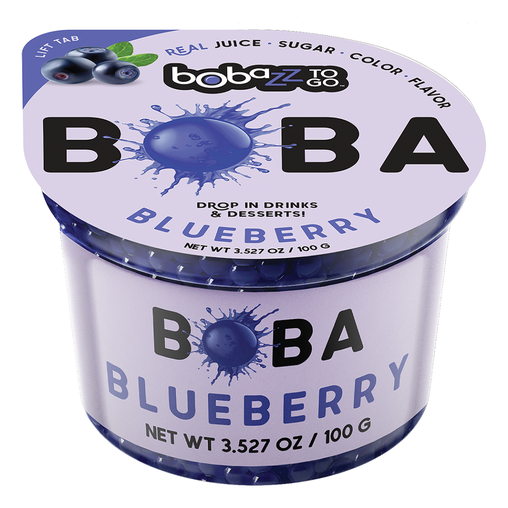 Bobazz To Go Blueberry Dessert Drops Cup 3.527oz