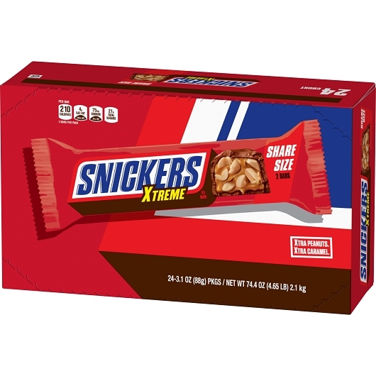 Snickers Xtreme Chocolate Bar 24ct 3.1oz
