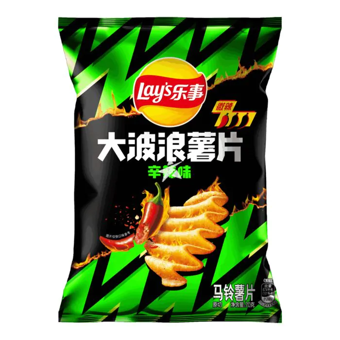 Lays Potato Chip Bag Spicy 70g
