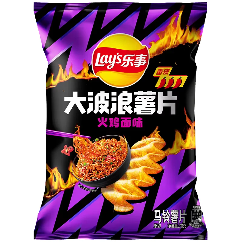 Lays Potato Chip Bag Buldak Noodles 70g