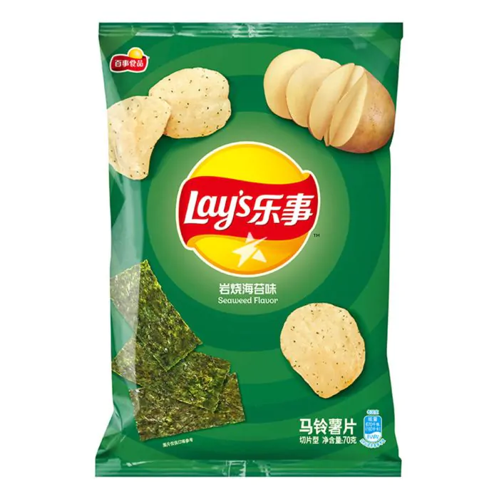 Lays Potato Chip Bag Seaweed 70g