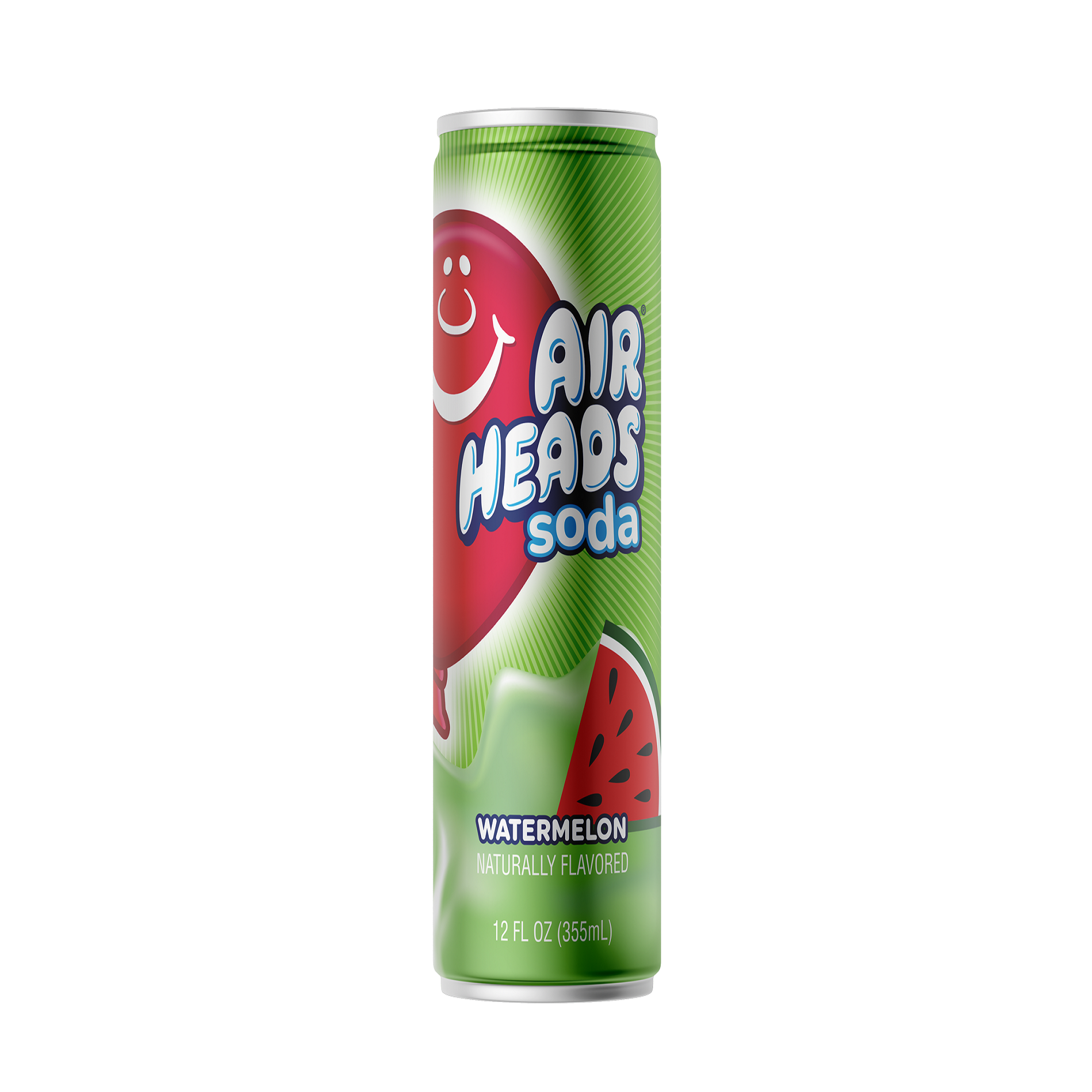 Airheads Watermelon Soda Can 12ct 12oz