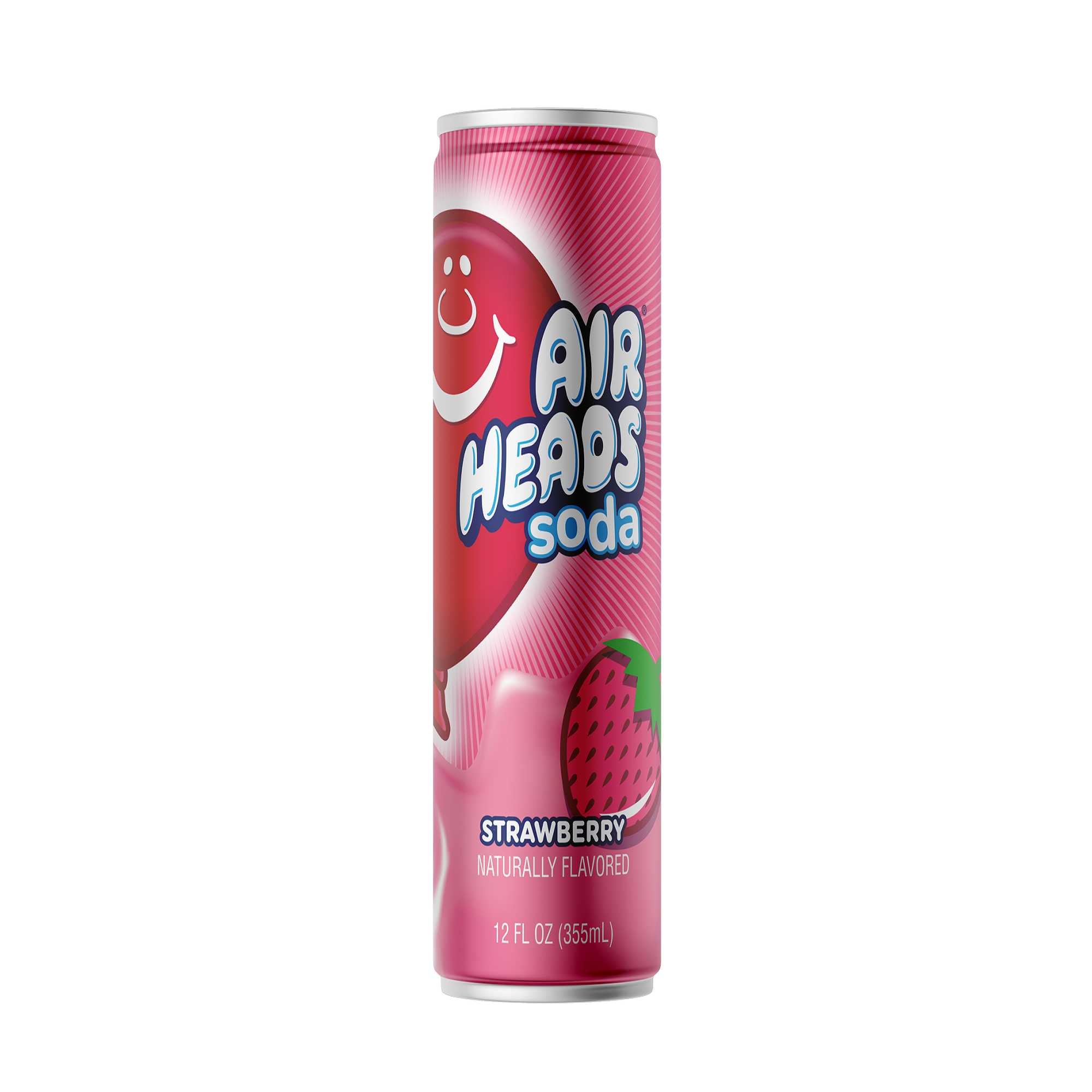Airheads Strawberry Soda Can 12ct 12oz