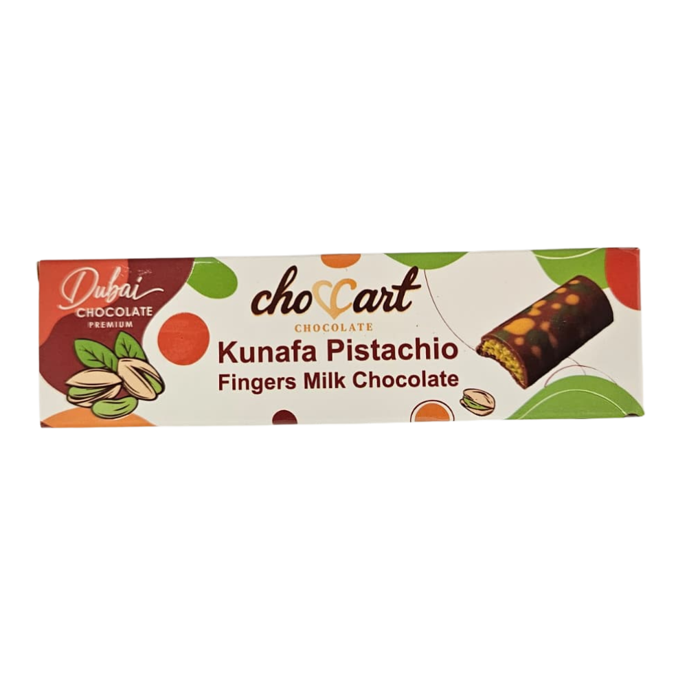 Choccart Kunafa Pistachio Fingers Milk 24ct 37gr