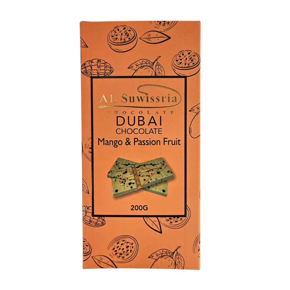 Al Suwissria Mango Passion Fruit Chocolate 200gr