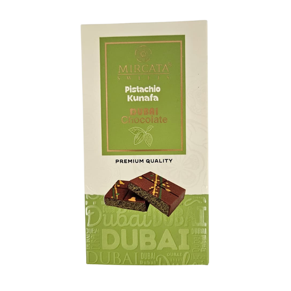 Mircata Pistachio Kunafa Dubai Chocolate 6ct 100gr