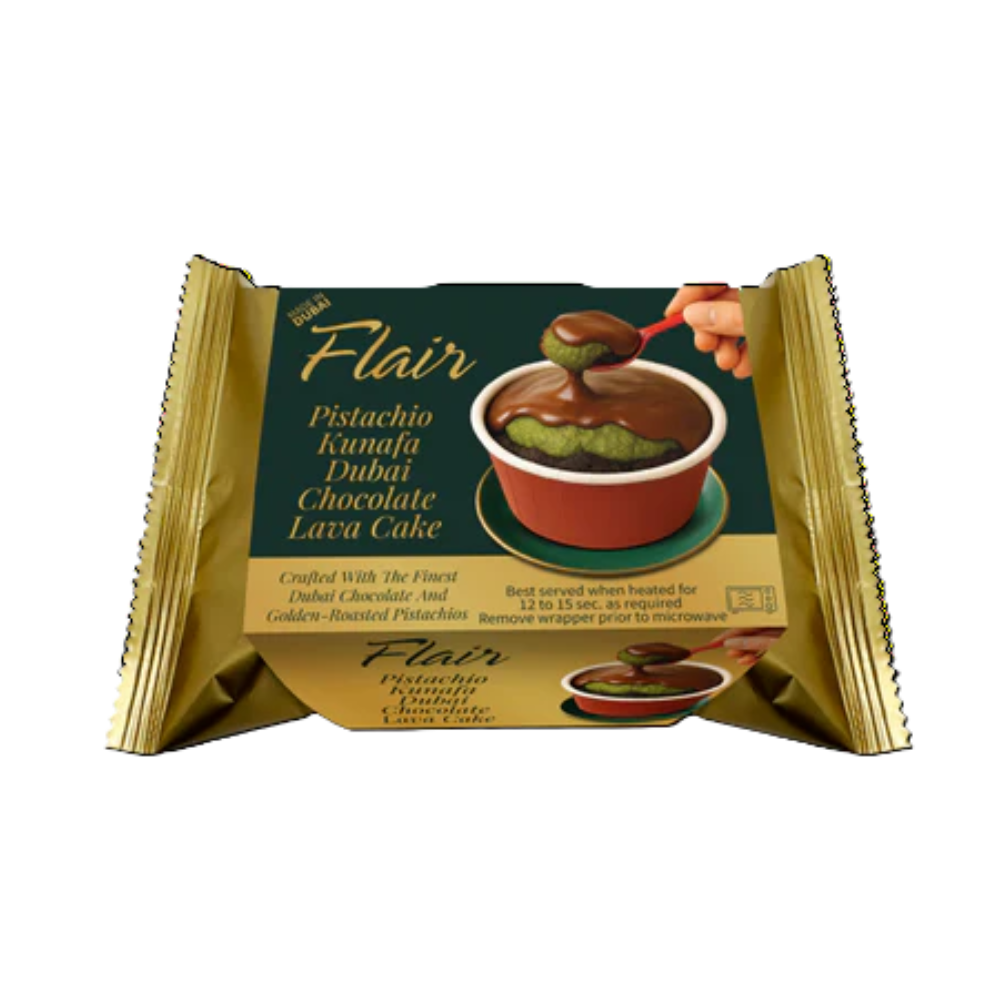 Flair Pistachio Kunafa Lava Cake 12ct
