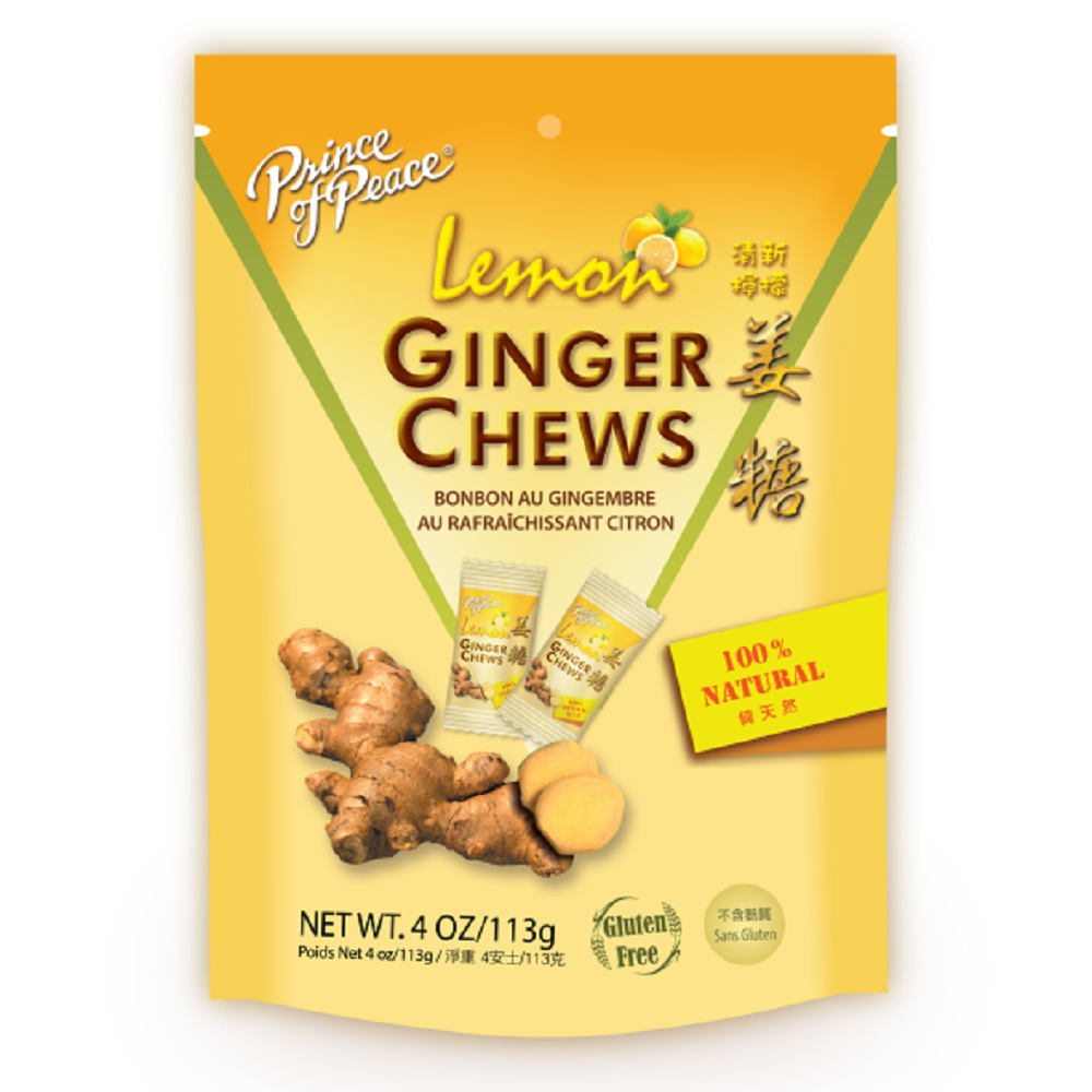Prince Of Peace Lemon Ginger Chews 4oz