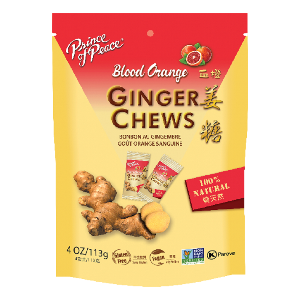 Prince Of Peace Blood Orange Ginger Chews 4oz