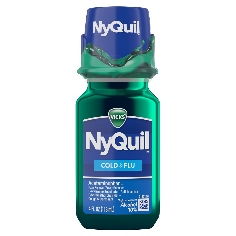 Vicks Nyquil Cold Flu Liquid 4oz