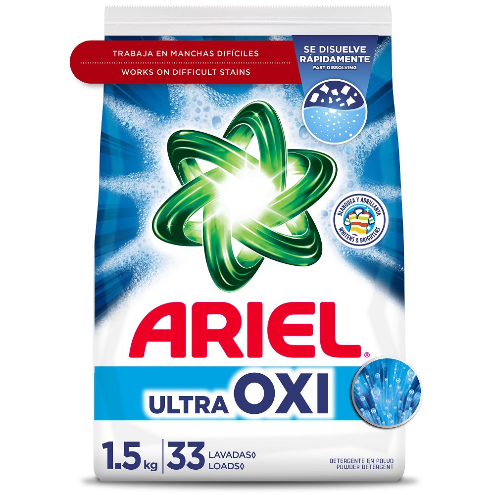 Ariel Powder W/ultra Oxi 1.5kg 52oz
