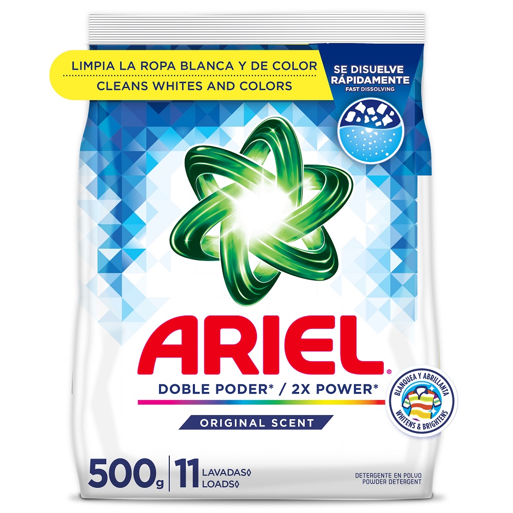 Ariel Powder W/org Scent 500grm 17oz