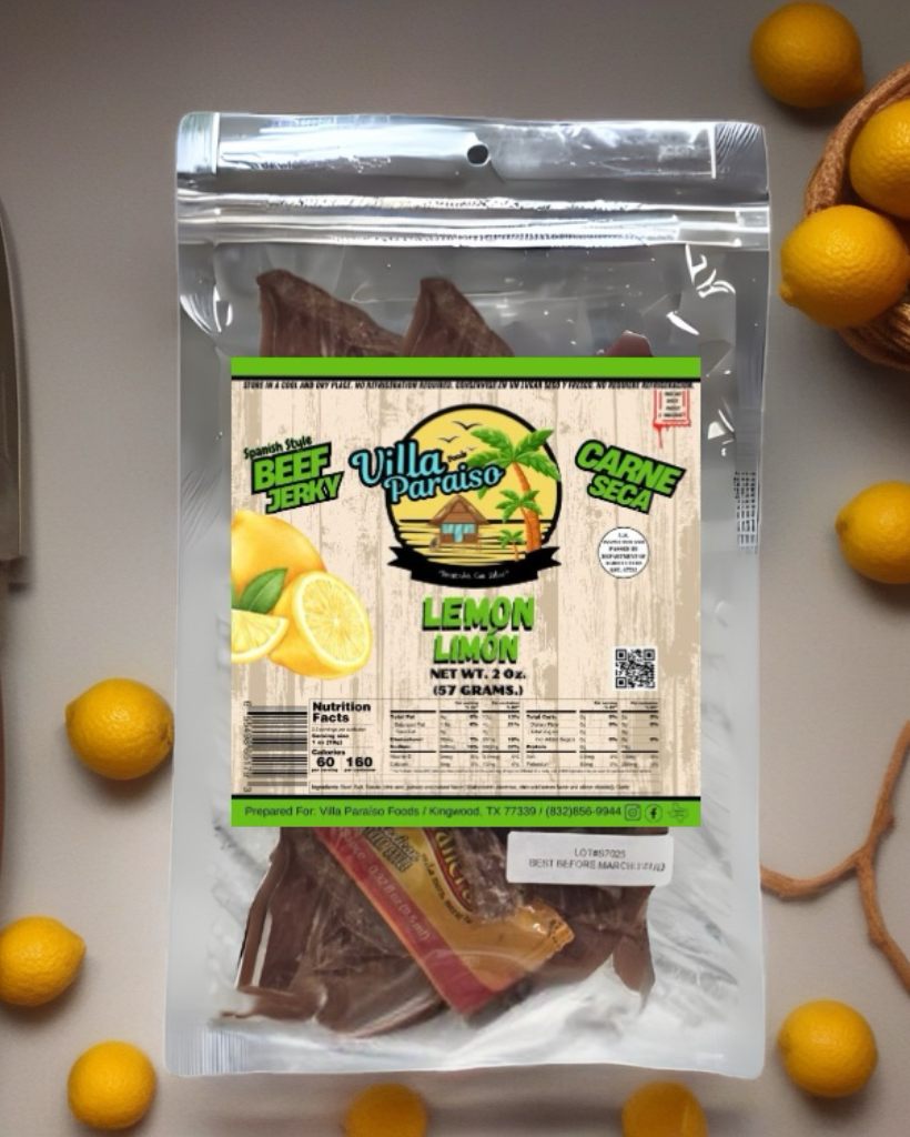 Villa Paraiso Lemon Beef Jerky 2oz