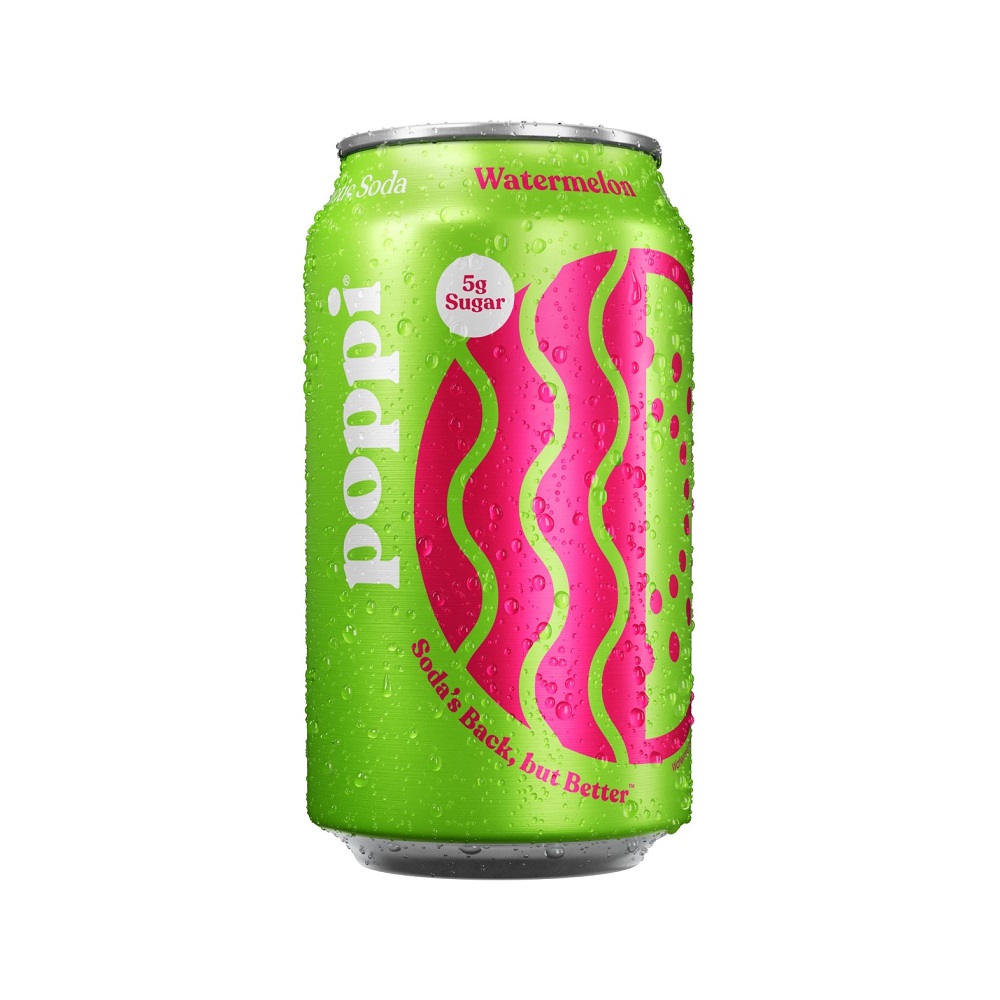 Poppi Watermelon Soda Can 12ct 12oz