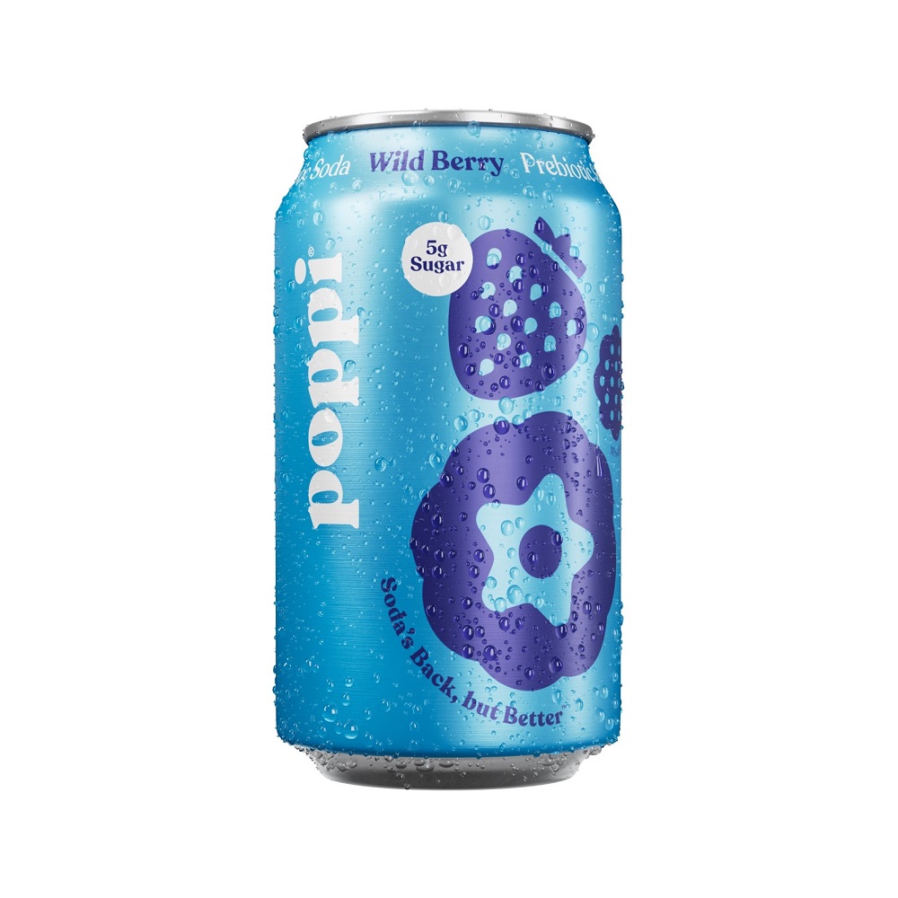 Poppi Wild Berry Soda Can 12ct 12oz